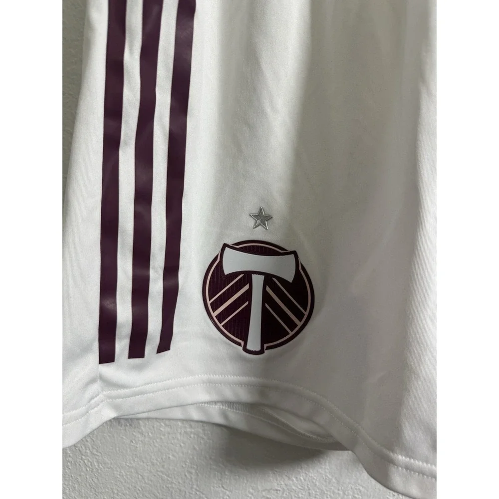 Adidas Portland Timbers‎ Shorts Mens Large L White Player Issued Game Unused #11